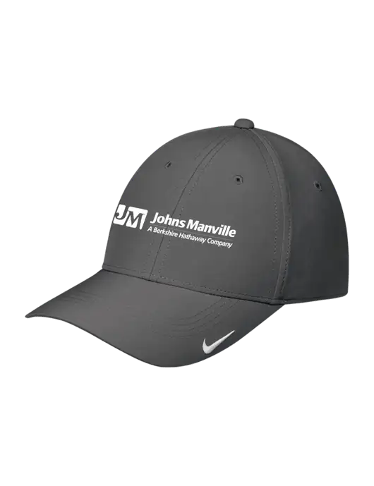 Nike Dark Grey Dri-FIT Legacy Cap w/Johns Manville Logo w/Tagline