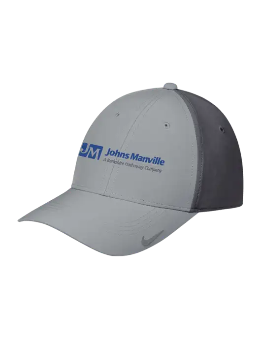Nike Light Grey/Dark Grey Dri-FIT Legacy Cap w/Johns Manville Logo w/Tagline