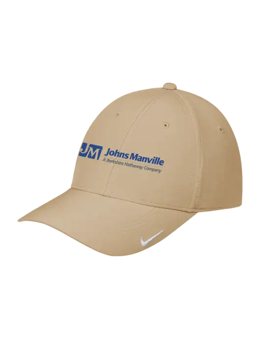 Nike Tan Dri-FIT Legacy Cap w/Johns Manville Logo w/Tagline