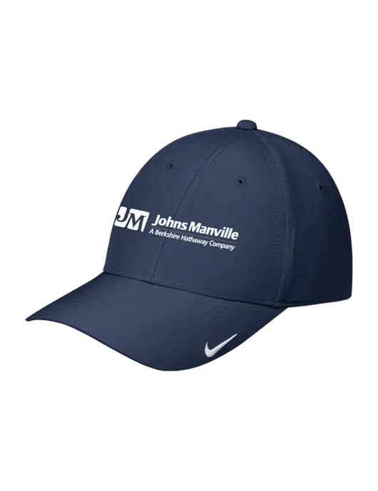 Nike Navy Dri-FIT Legacy Cap w/Johns Manville Logo w/Tagline