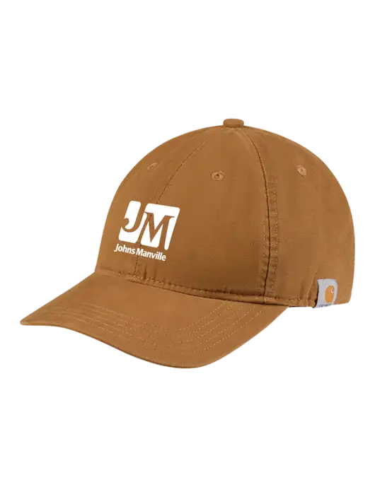 Carhartt Light Brown Cotton Canvas Cap w/Johns Manville Logo