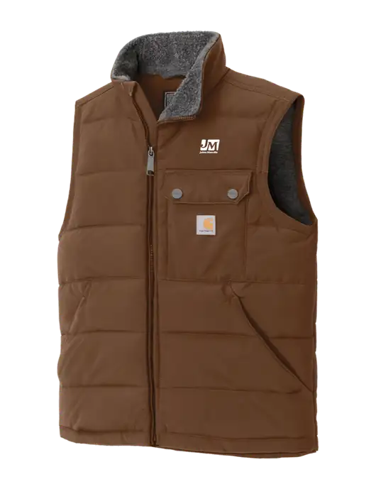 Carhartt Montana Brown Insulated Vest w/Johns Manville Logo