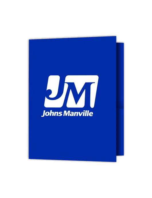 Royal Presentation Folder with Dual Pockets w/Johns Manville Logo